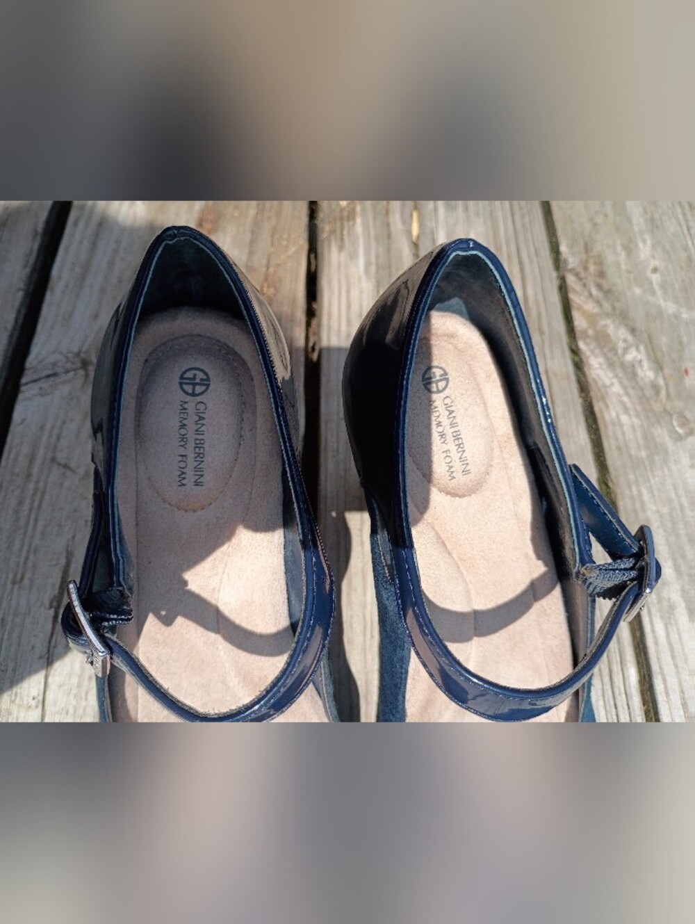 Giani Bernini Women's Slip on Pumps Navy Blue Suede upper Sz 7.5 M - Picture 3 of 14